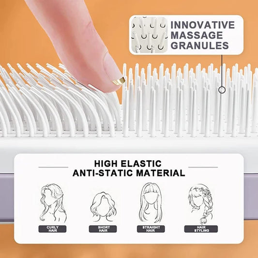 LEMORA - 4 In 1 Self Cleaning Hair Brush
